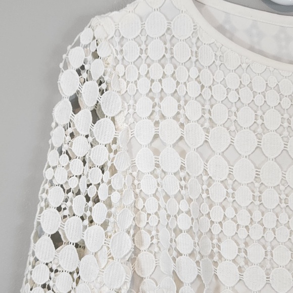 Ralph Lauren Geometric Lace Shift Dress Sz. 10 - Picture 4 of 9